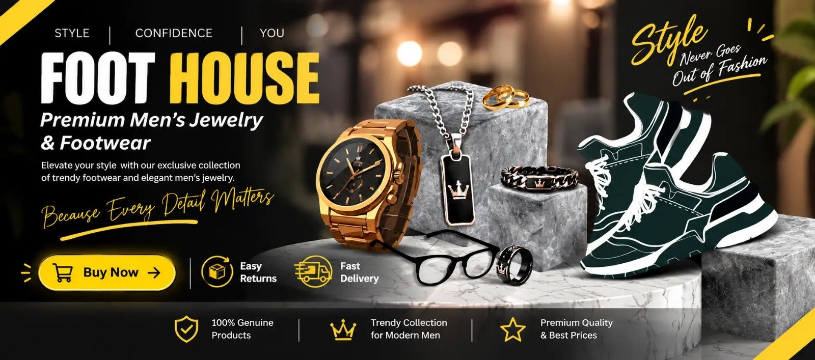Online Shopping Store – Shoes, Watches & Jewellery​
